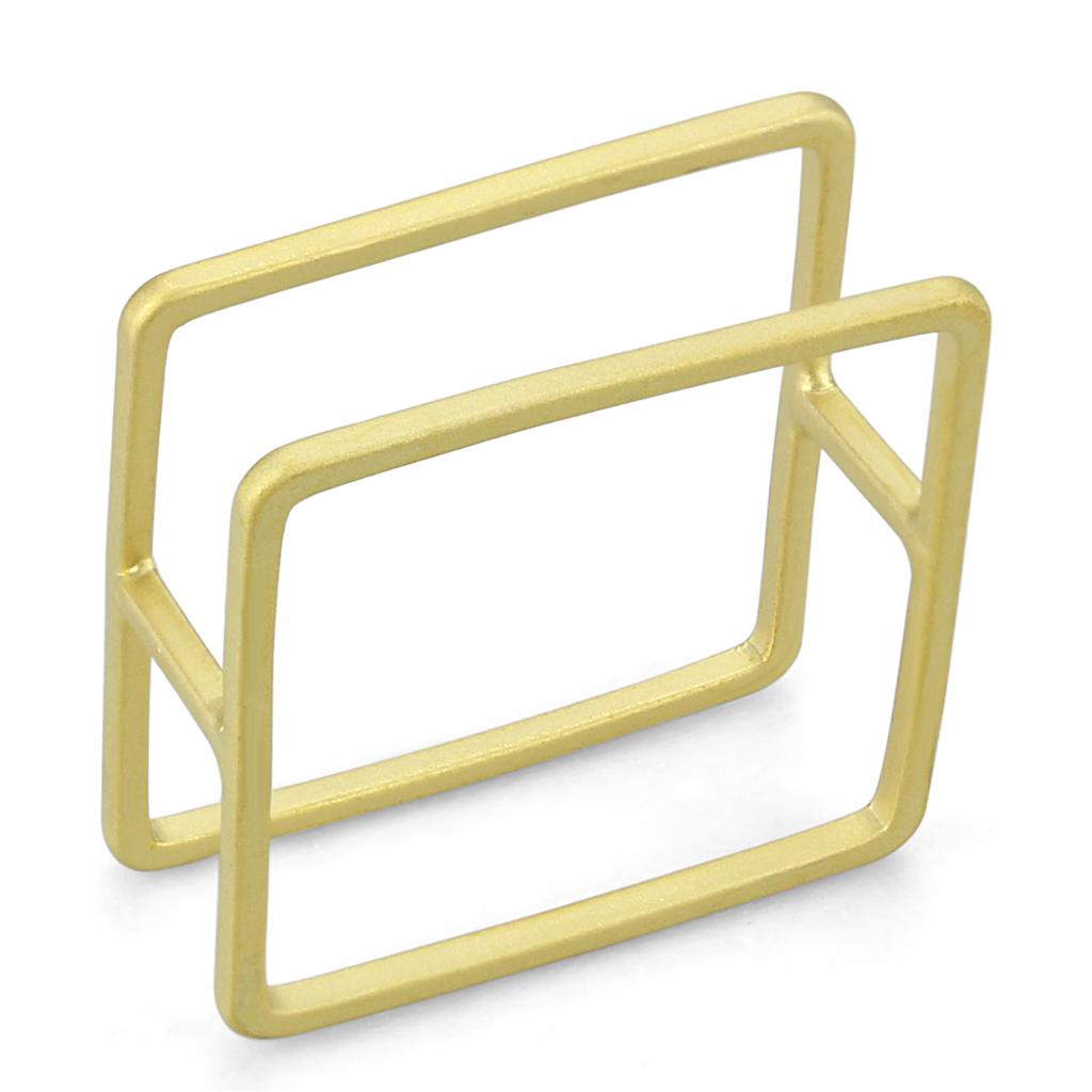 JCE4239 Matte Gold Brass Ring with No Stone